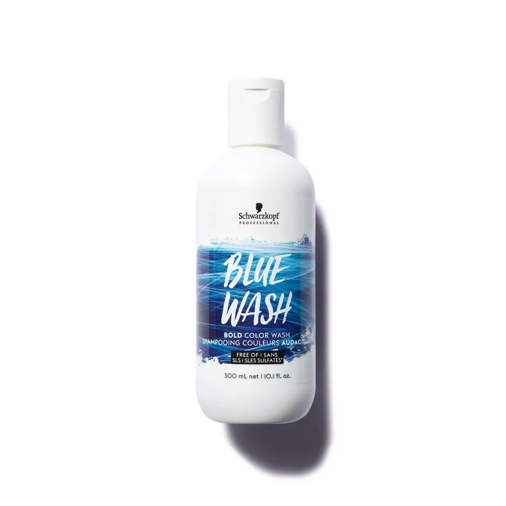Schwarzkopf Bold Color Wash Blue juuste värvipesuvahend. Sinine